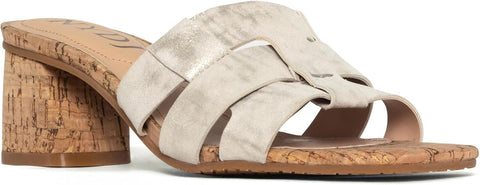 NYDJ Women's Gloriana Metallic Suede Heeled Slipper | NYDJ in Lebanon