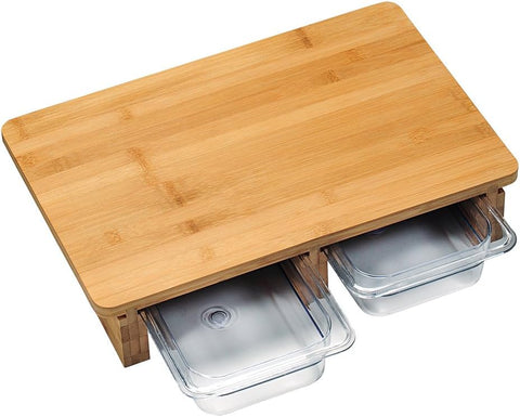 Kesper Cutting Board 40.5 x 27.5 x 8.5cm With 2 Collecting Trays | Kesper In Lebanon