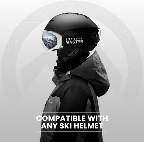 OutdoorMaster White OTG Ski and Snowboard Goggles  | OutdoorMaster In Lebanon