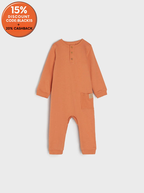 Sinsay Fox & Bunny Baby Boy's Orange Overall | sinsay In Lebanon