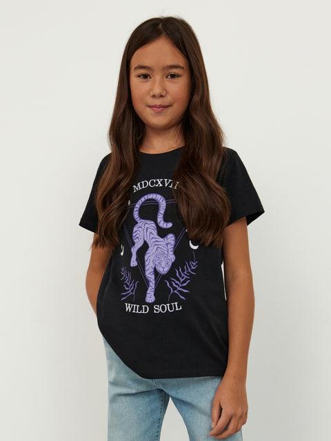 Sinsay Girl's Black Printed T-shirt | Sinsay In Lebanon