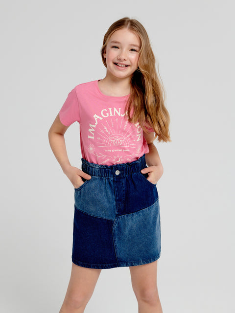 Sinsay Girl's Aurora Pink T-shirt With Print | Sinsay In Lebanon