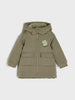 Sinsay Baby Boy's Khaki Green Printed Hooded Jacket | Sinsay In Lebanon