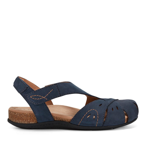 Earth Women's Dark Blue Birdine Casual Round Toe Slip  Sandals  | Earth  in Lebanon