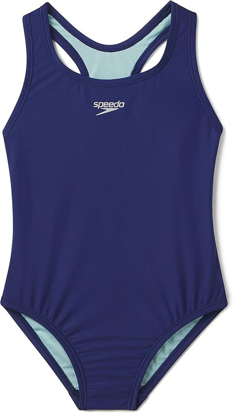 Speedo Girls's Navy One-Piece Closed Racerback Swimsuit | Speedo In Lebanon
