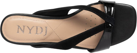 NYDJ Women's Black Contessa Wedge Slipper | NYDJ in Lebanon