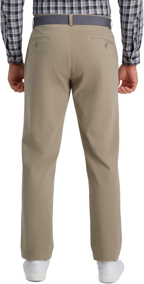 Haggar Men's Khaki Classic Fit Straight Leg Twill Pant | Haggar In Lebanon