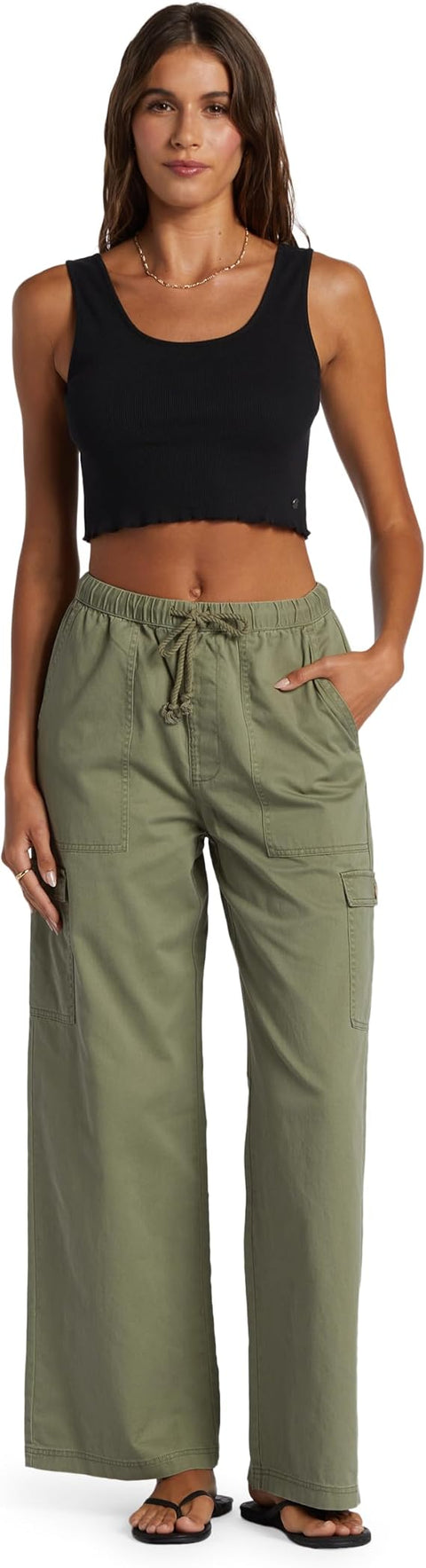 Roxy Women's Khaki Cargo Pant  |Roxy In  Lebanon