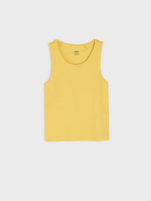 Sinsay Girl's Yellow Sleeveless Blouse ANFK874
