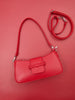 Sinsay Women's Red Faux Leather Shoulder Bag | Sinsay In Lebanon