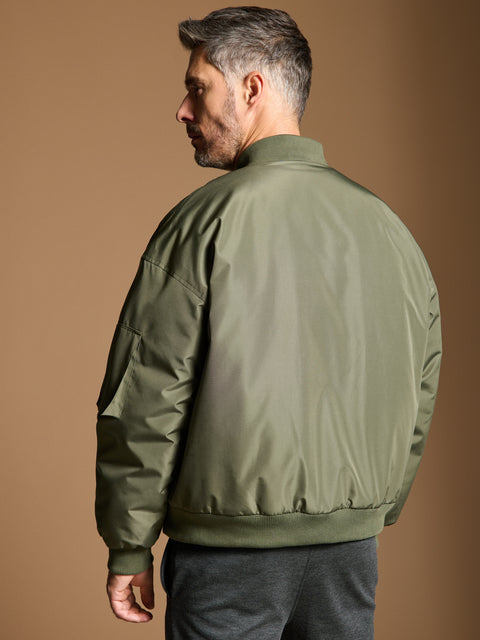 Sinsay Men's Olive Green 3 Pockets Bomber Jacket|Sinsay In Lebanon