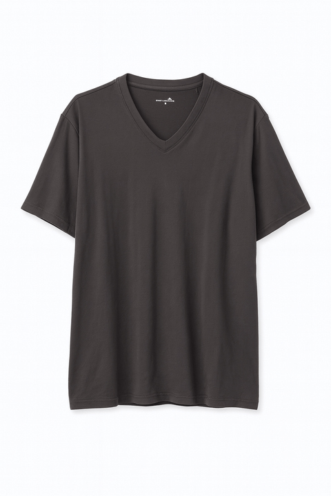 Moorhead Men's Dark Grey V Neck T-Shirt | Moorhead In Lebanon