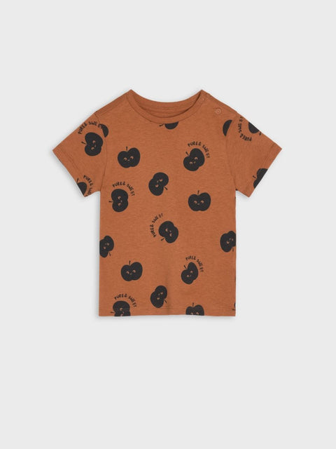 Sinsay Fox & Bunny Baby Boy's Beige & Brown Pack Of 2 Short Sleeve T-Shirts | Sinsay Fox & Bunny In Lebanon