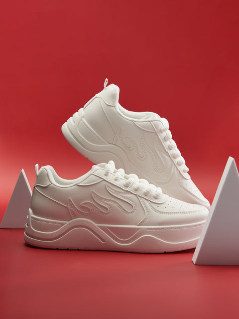 Sinsay Women's White Reflective Element Sneakers|Sinsay In Lebanon
