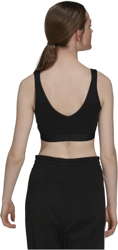 Adidas Women's Black Essentials 3-Stripes Sport Bra|Adidas In Lebanon