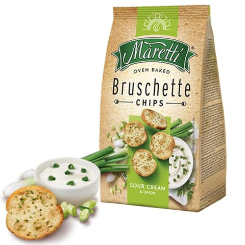 Maretti Bruschette Sour Cream & Onion Flavor Bread Bites 70g | Maretti In Lebanon
