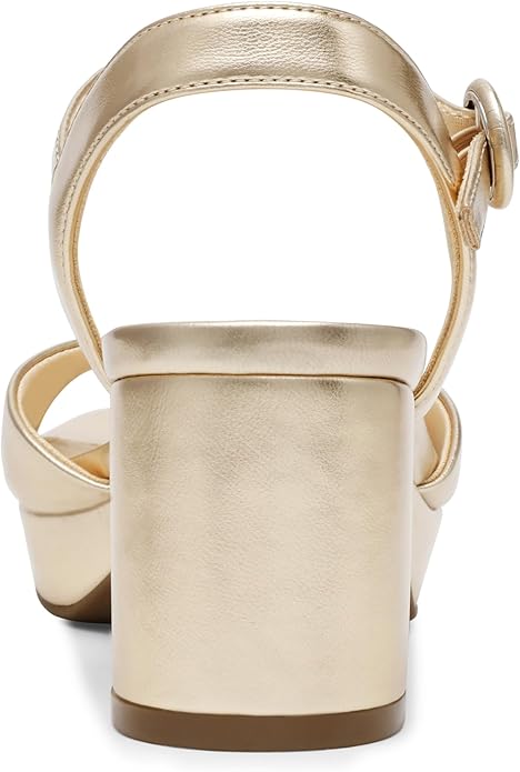 Anne Klein Women's Gold Piper Heeled Sandals | Anne Klein In Lebanon