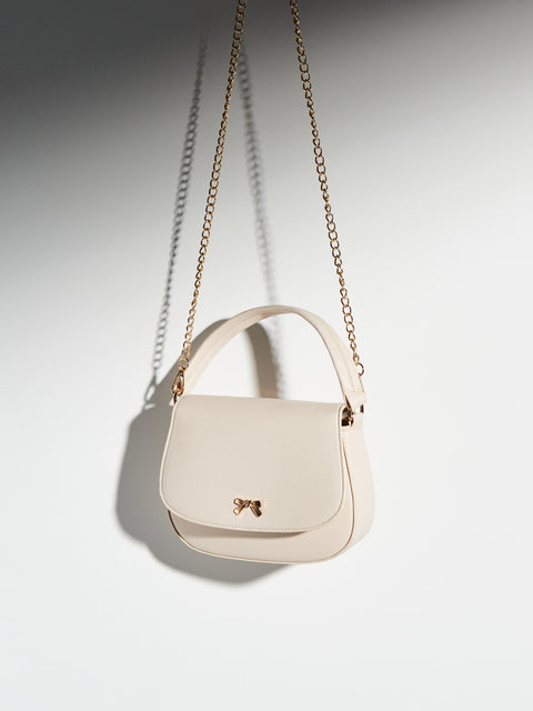 Sinsay Women's Beige Artificial Leather Shoulder Bag | Sinsay In Lebanon