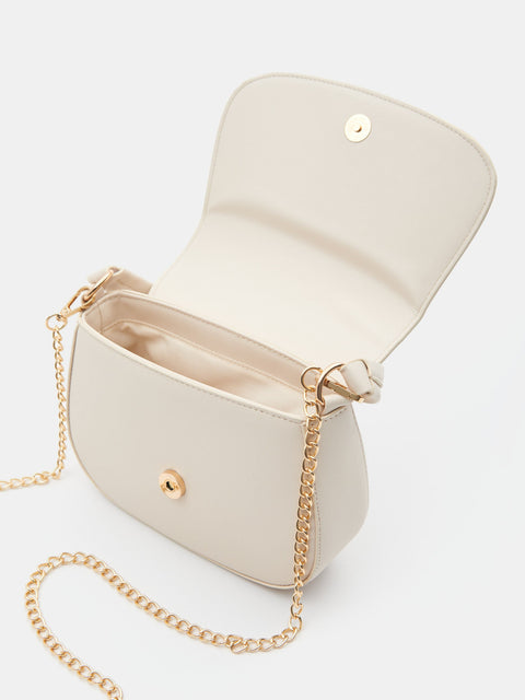 Sinsay Women's Beige Artificial Leather Shoulder Bag | Sinsay In Lebanon