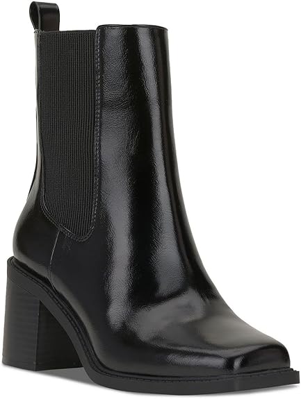 INC International Concepts Women's Black Mapiya Square-Toe Fold-Boots | INC International Concepts In Lebanon