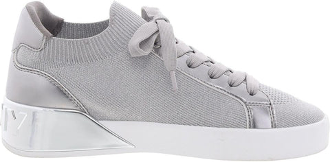 DKNY Women's Silver Mallory Lace Up Sneakers |DKNY In Lebanon