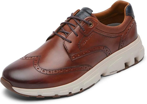 Rockport Men's Brown Reboundx Wingtip Sneaker | Rockport In Lebanon