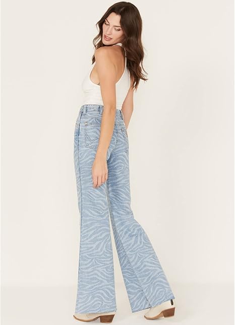 Wrangler Women's Blue Meow Wonderer Jeans | Wrangler In Lebanon