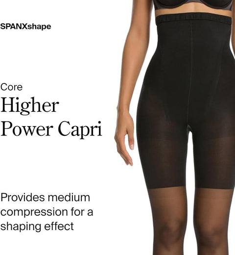 SPANX Women's Black Original Shaping High-Waisted Footless Sheers Pantyhose|SPANX In Lebanon