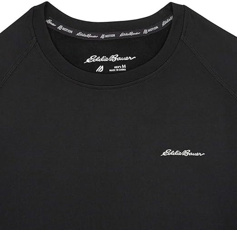 Eddie Bauer Men's Black Active Tee Crewneck Moisture Wicking Blouse | Eddie Bauer In Lebanon