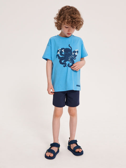 Sinsay Boy's Blue T-Shirt With Print | Sinsay In Lebanon