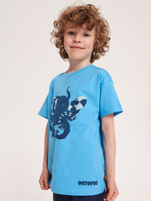 Sinsay Boy's Blue T-Shirt With Print | Sinsay In Lebanon