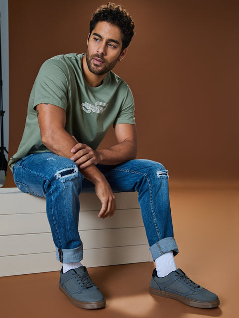 Sinsay Men's Gray Low Top Decorative Bindings Sneakers|Sinsay In Lebanon