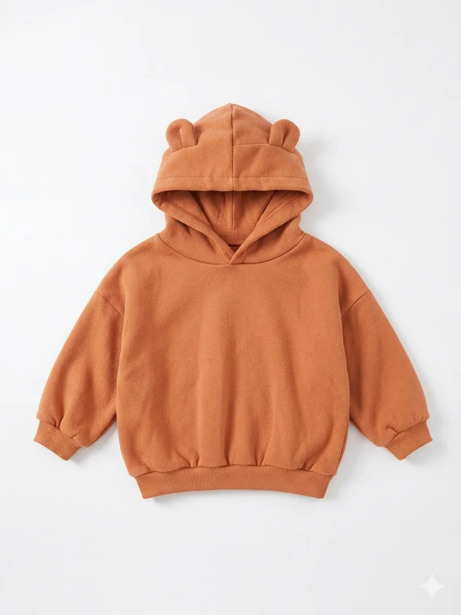 Zara Baby Boy's Peach Hooded Sweatshirt | Zara In Lebanon