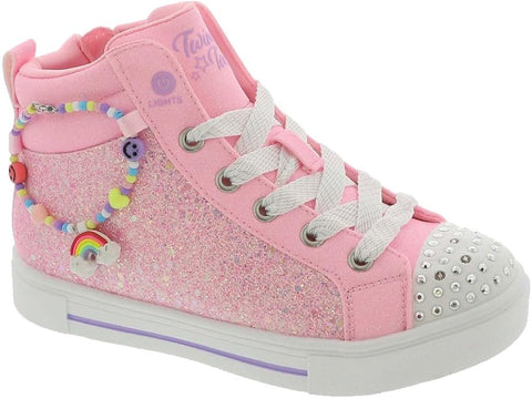 Skechers Baby Girl's Pink Twinkle Toe Charm Bestie Sneakers   | Skechers  in Lebanon