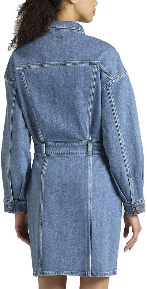 Lee Women's Blue Button Down Denim Dress | Lee In Lebanon