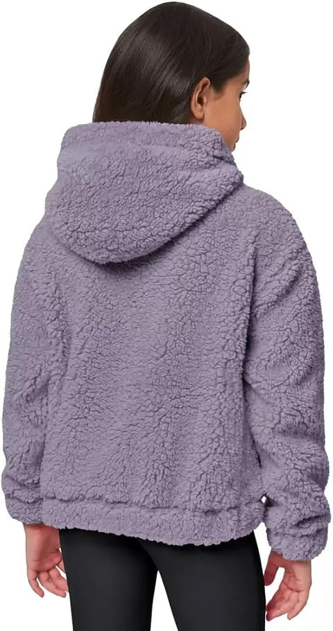 Mondetta Girl's Lilac Fur Hoodies | Mondettain Lebanon