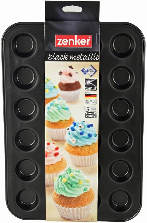 Zenker Black Metallic 24 Cup Muffin Tray | Zenker In Lebanon