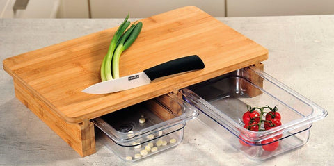 Kesper Cutting Board 40.5 x 27.5 x 8.5cm With 2 Collecting Trays | Kesper In Lebanon