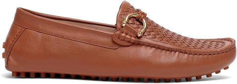 Carlos  Men's Brown Malone Interweave Loafers | Carlos In Lebanon