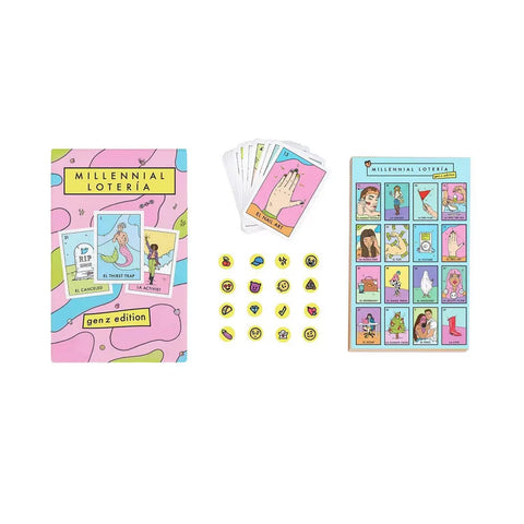 Blue Star Press Millennial Loteria Board Game TG783