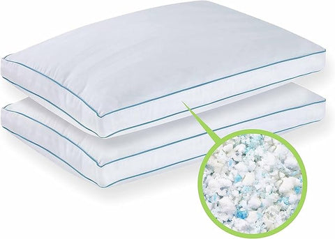 PureLUX White Gel Memory Foam Queen Pillows-2 Pack  |PureLUX In Lebanon