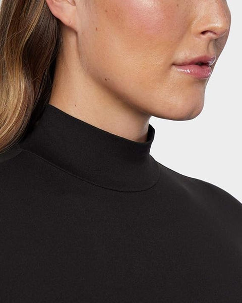 32 Degrees Women's  Black ltra Soft Thermal Lightweight Baselayer Mock Neck Long Sleeve  Blouse | 32 Degrees in Lebanon