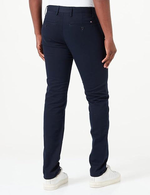Tommy Hilfiger Men's Navy Core Bleecker Cotton Woven Trousers | Tommy Hilfiger In Lebanon
