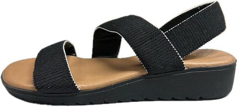 Kensie Women's Black Emme Strap Sandals | Kensie In Lebanon
