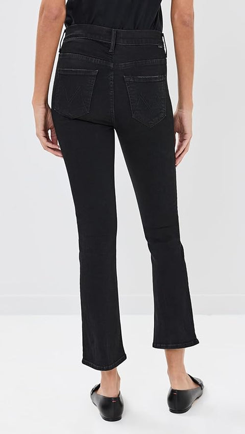 Mother Women's Black The Insider Crop Jeans | Mother In Lebanon