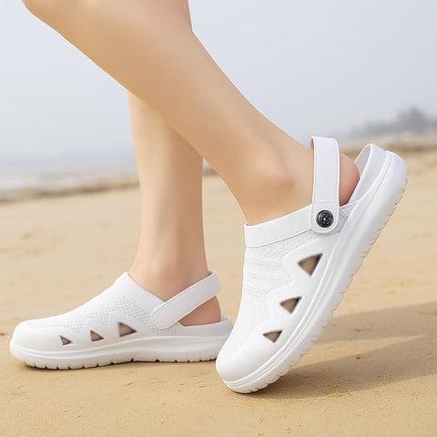 Eagsouni Unisex White Breathable Ortheopaedic Garden Clogs Slipper | Eagsouni In Lebanon
