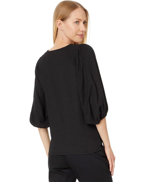 Vince Camuto Women's Black Three-Quarter Sleeve Blouse | Vince Camuto In Lebanon