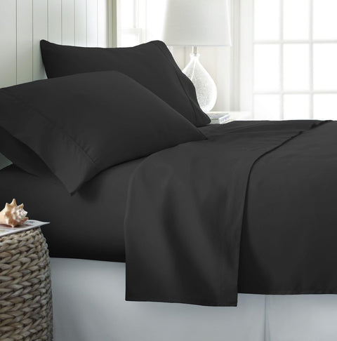 I Enjoy Home Premium Black Full Simply & Ultra Soft 4 Piece Bed Sheet Set | I Enjoy Home In Lebanon
