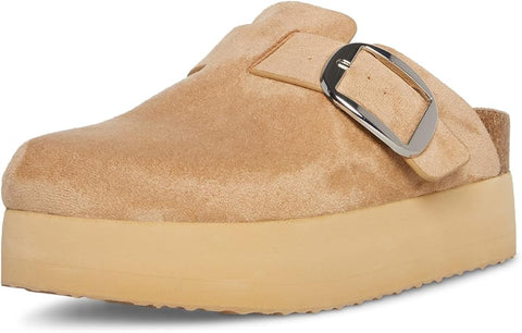 Madden Girl Women's Beige Suede Cutie piie Slippers | Madden Girl In Lebanon