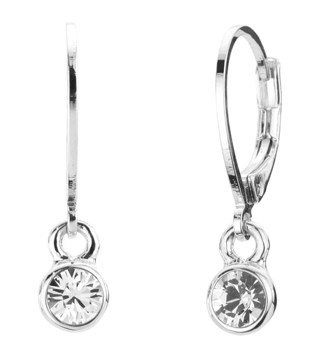 On 34th Women's Silver Stone Drop Earrings  | On 34th in Lebanon